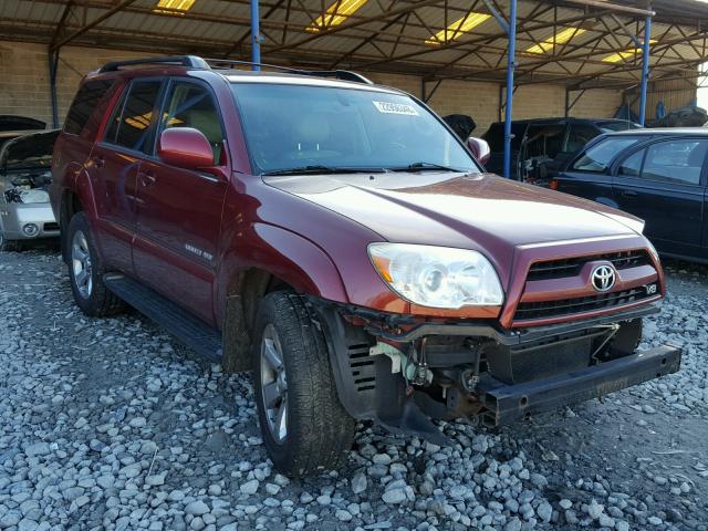 JTEBT17R978039459 - 2007 TOYOTA 4RUNNER LI RED photo 1