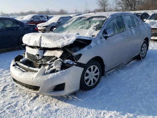 2T1BU40E79C085227 - 2009 TOYOTA COROLLA BA SILVER photo 2