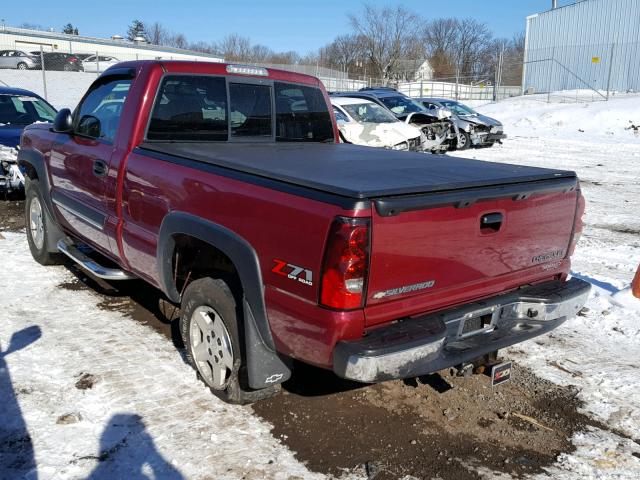 1GCEK14T65Z200569 - 2005 CHEVROLET SILVERADO RED photo 3