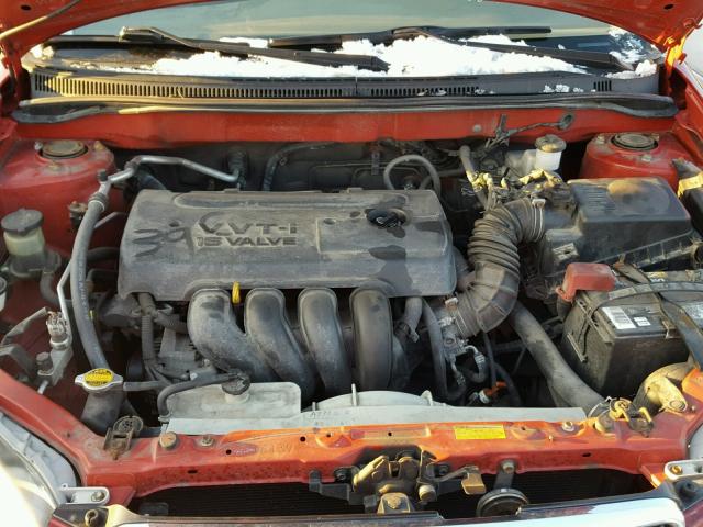 2T1BR32E15C427094 - 2005 TOYOTA COROLLA CE RED photo 7