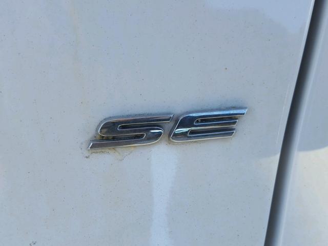 3FA6P0H76ER373211 - 2014 FORD FUSION SE WHITE photo 9