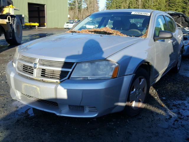 1B3LC46R48N657398 - 2008 DODGE AVENGER SE SILVER photo 2