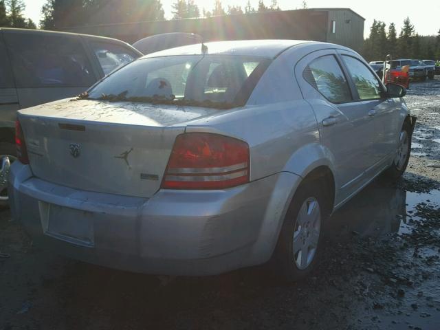 1B3LC46R48N657398 - 2008 DODGE AVENGER SE SILVER photo 4