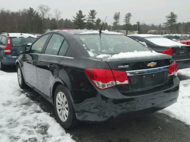 1G1PF5S99B7168874 - 2011 CHEVROLET CRUZE LT BLACK photo 3