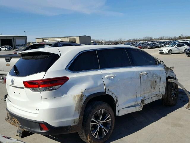 5TDZZRFH5HS217695 - 2017 TOYOTA HIGHLANDER WHITE photo 4