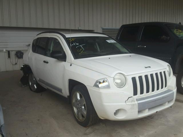 1J8FF57W67D105167 - 2007 JEEP COMPASS LI WHITE photo 1