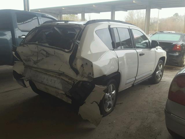 1J8FF57W67D105167 - 2007 JEEP COMPASS LI WHITE photo 4