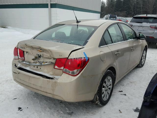 1G1PF5S9XB7170083 - 2011 CHEVROLET CRUZE LT TAN photo 4