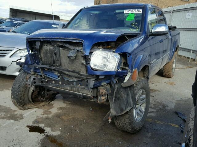 5TBDT44105S499785 - 2005 TOYOTA TUNDRA DOU BLUE photo 2