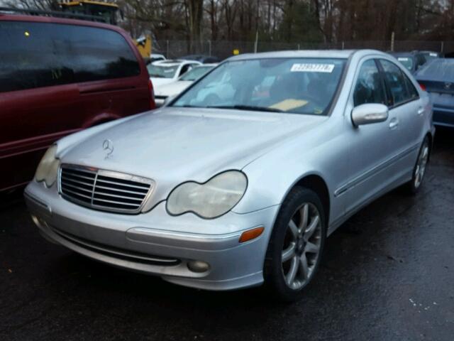 WDBRF40J04F451663 - 2004 MERCEDES-BENZ C 230K SPO SILVER photo 2