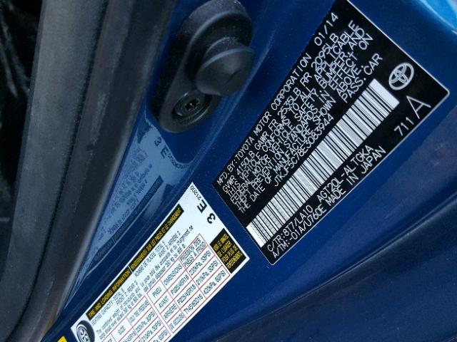 JTKJF5C78E3083944 - 2014 TOYOTA SCION TC 蓝色 照片 10