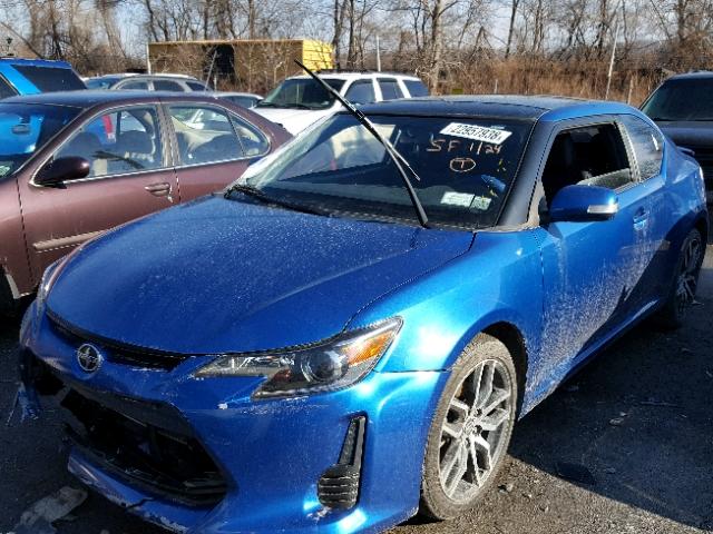 JTKJF5C78E3083944 - 2014 TOYOTA SCION TC BLUE photo 2