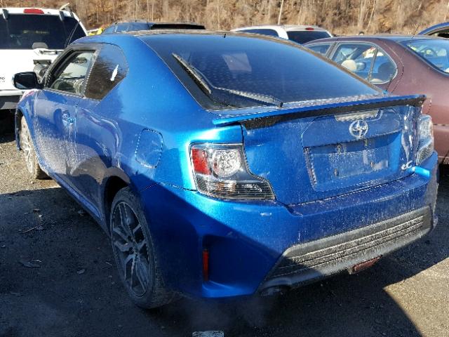 JTKJF5C78E3083944 - 2014 TOYOTA SCION TC BLUE photo 3