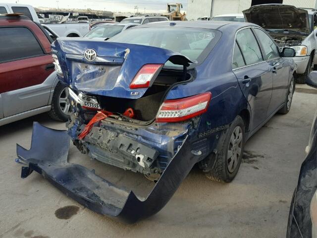 4T4BF3EK9AR005938 - 2010 TOYOTA CAMRY BASE BLUE photo 4