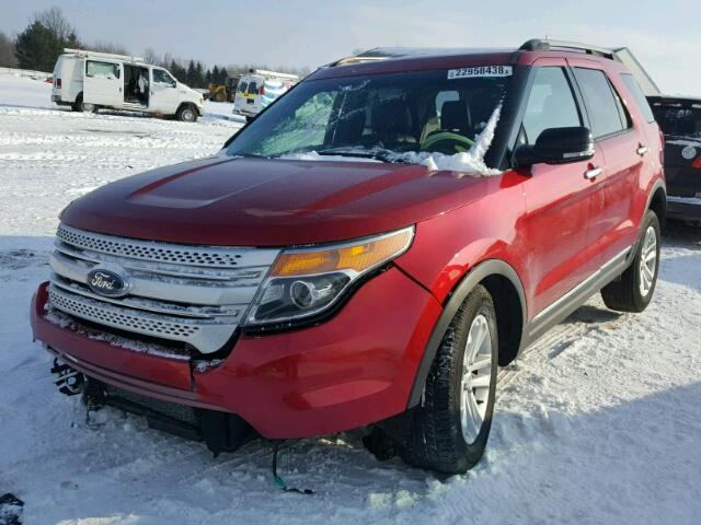 1FMHK7D91CGA07917 - 2012 FORD EXPLORER X RED photo 2