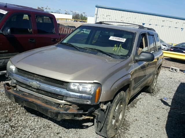 1GNDS13SX42287458 - 2004 CHEVROLET TRAILBLAZE TAN photo 2