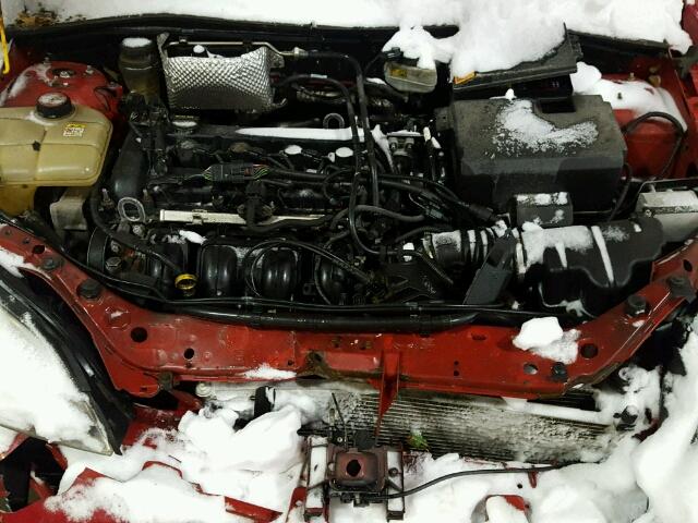 3FAFP31N35R112693 - 2005 FORD FOCUS ZX3 RED photo 7