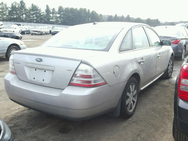 1FAHP24W58G115324 - 2008 FORD TAURUS SEL SILVER photo 4