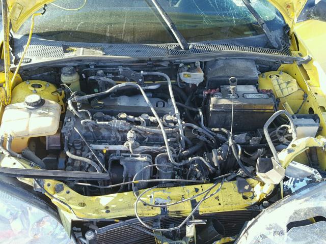 3FAFP31N85R137833 - 2005 FORD FOCUS ZX3 YELLOW photo 7
