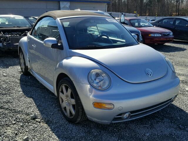 3VWCD21Y13M319861 - 2003 VOLKSWAGEN NEW BEETLE SILVER photo 1