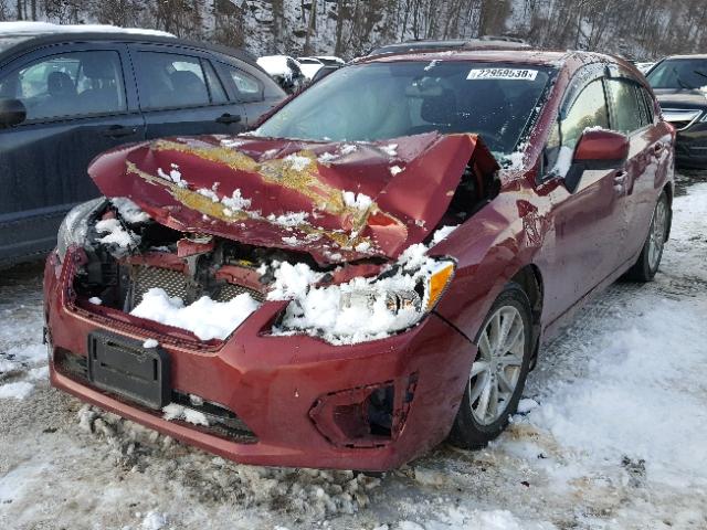 JF1GPAC66E8214652 - 2014 SUBARU IMPREZA PR MAROON photo 2