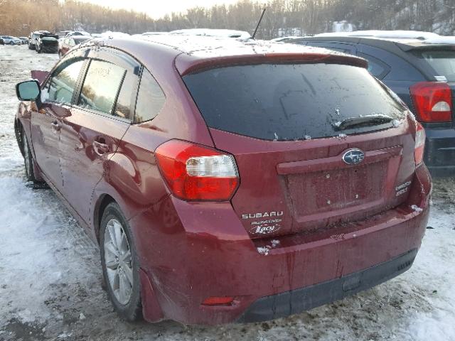 JF1GPAC66E8214652 - 2014 SUBARU IMPREZA PR MAROON photo 3