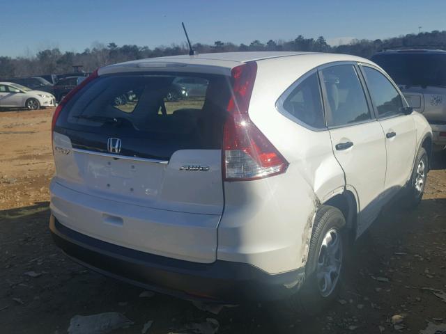 5J6RM4H39DL084951 - 2013 HONDA CR-V LX WHITE photo 4