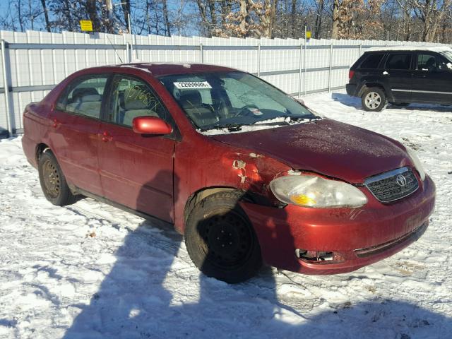 2T1BR32E75C428850 - 2005 TOYOTA COROLLA CE RED photo 1