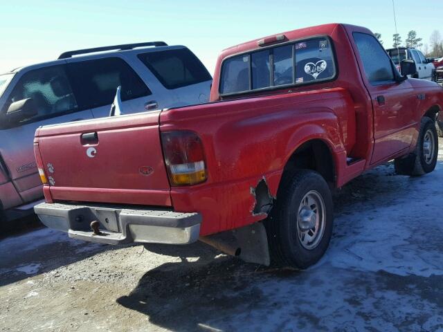 1FTCR10A7VPB14433 - 1997 FORD RANGER RED photo 4