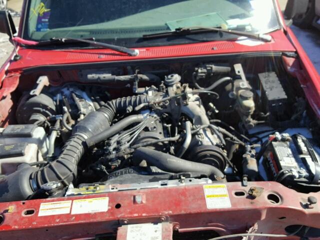 1FTCR10A7VPB14433 - 1997 FORD RANGER RED photo 7