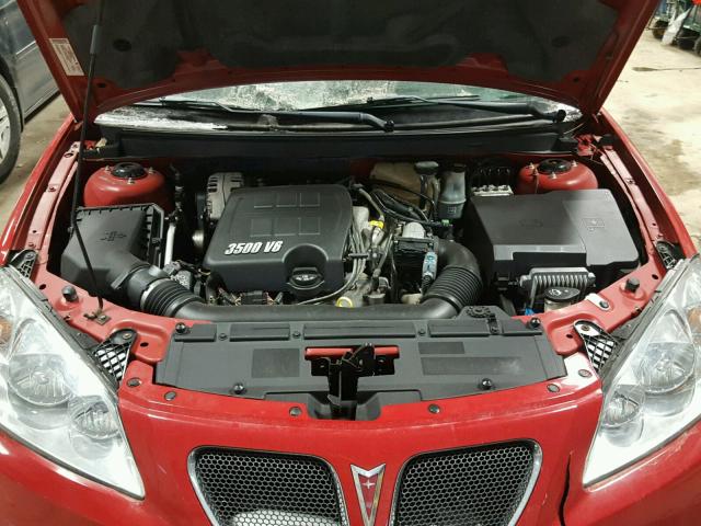 1G2ZH558664113744 - 2006 PONTIAC G6 GT RED photo 7