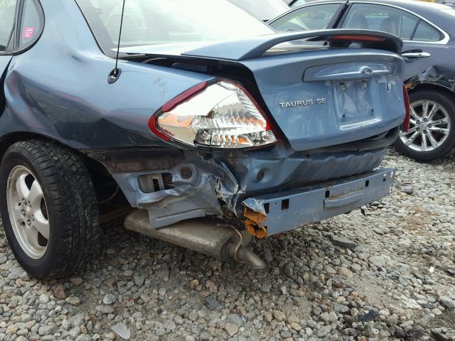 1FAHP53U17A173529 - 2007 FORD TAURUS SE BLUE photo 9