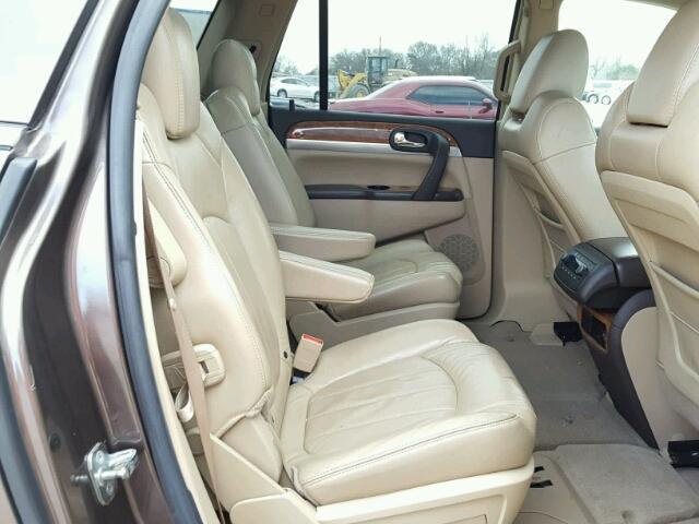 5GAER23DX9J136196 - 2009 BUICK ENCLAVE CX BROWN photo 6