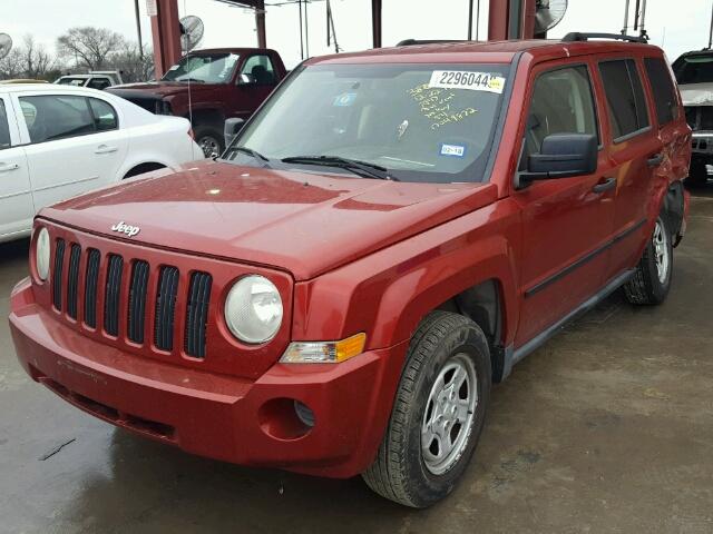 1J8FF28W37D283728 - 2007 JEEP PATRIOT SP RED photo 2