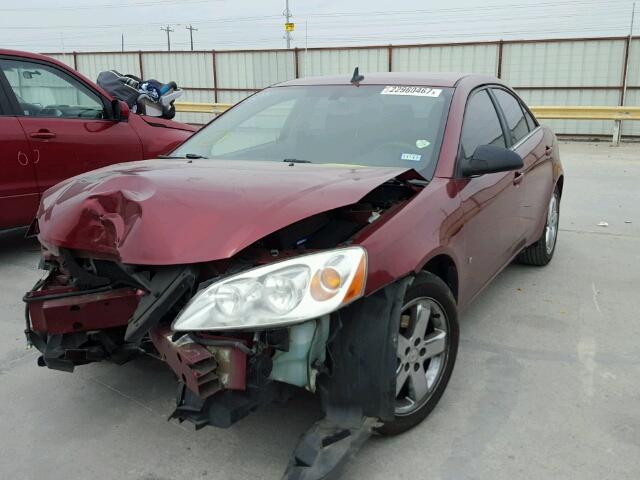 1G2ZG57B394205815 - 2009 PONTIAC G6 RED photo 2