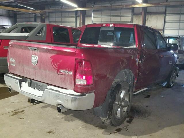 1C6RR7LT4FS757371 - 2015 RAM 1500 SLT წითელი ფოტო 4
