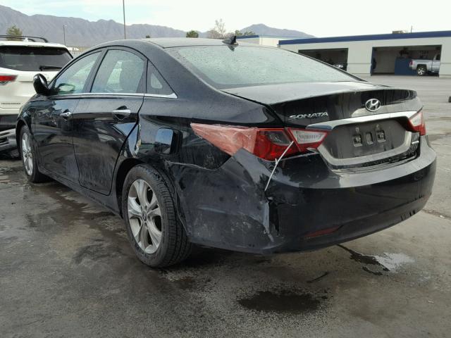 5NPEC4AC1DH802028 - 2013 HYUNDAI SONATA SE BLUE photo 3