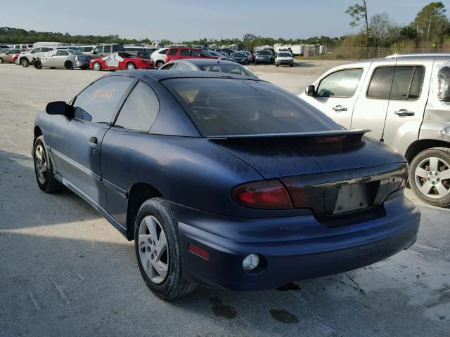 1G2JB124027186612 - 2002 PONTIAC SUNFIRE SE BLUE photo 3