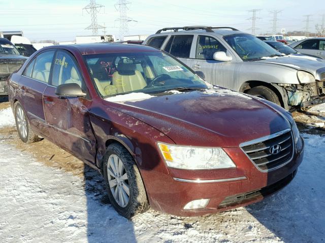 5NPEU46F39H407078 - 2009 HYUNDAI SONATA SE BURGUNDY photo 1