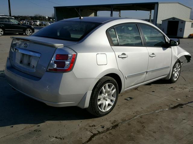 3N1AB6AP5BL678328 - 2011 NISSAN SENTRA 2.0 SILVER photo 4