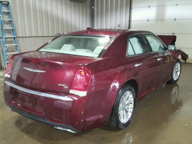 2C3CCAEG2GH268994 - 2016 CHRYSLER 300C MAROON photo 4