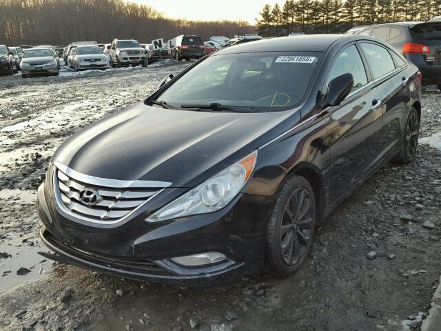 5NPEC4AC6BH036651 - 2011 HYUNDAI SONATA SE BLACK photo 2