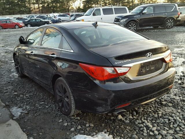 5NPEC4AC6BH036651 - 2011 HYUNDAI SONATA SE BLACK photo 3