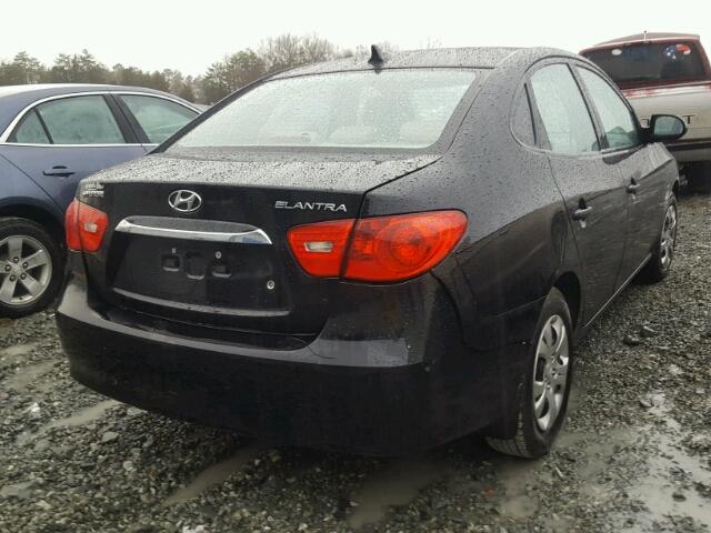 KMHDU4AD1AU036543 - 2010 HYUNDAI ELANTRA BL BLACK photo 4