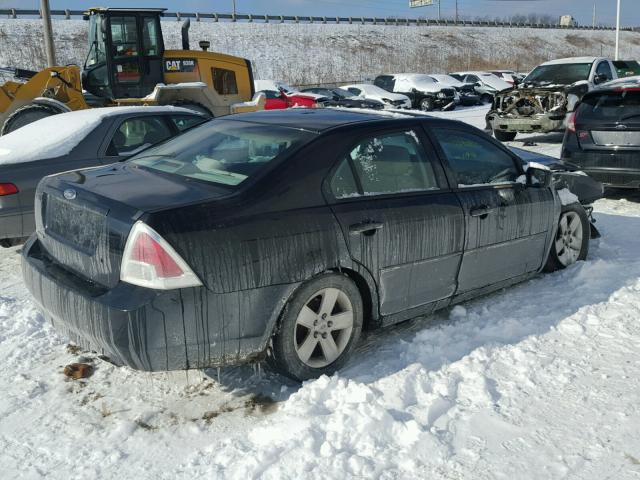 3FAHP06Z17R102332 - 2007 FORD FUSION S BLACK photo 4