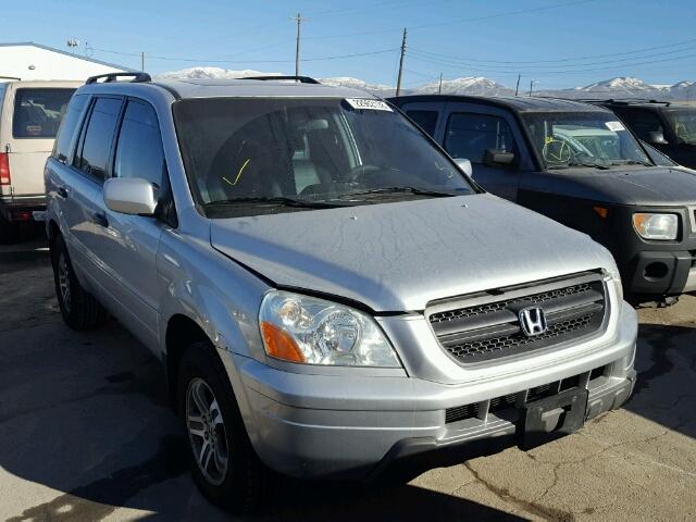 5FNYF185X5B058553 - 2005 HONDA PILOT EXL SILVER photo 1