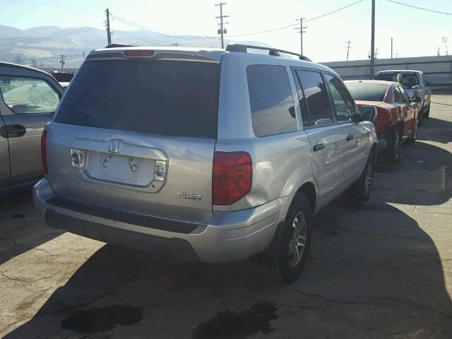 5FNYF185X5B058553 - 2005 HONDA PILOT EXL SILVER photo 4