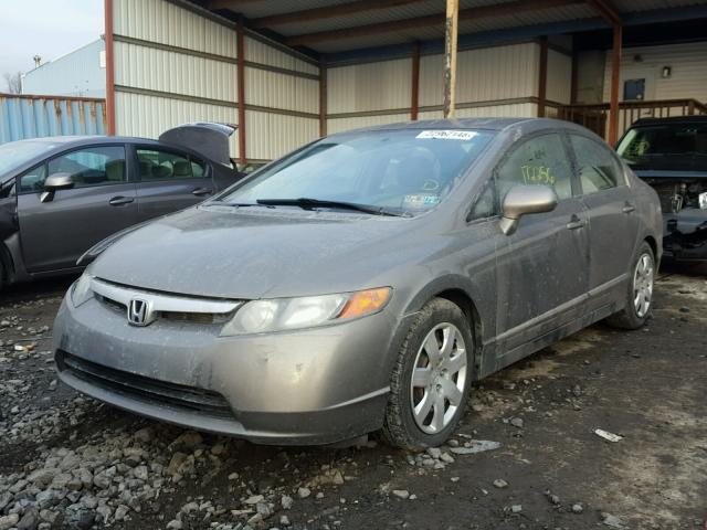 2HGFA15518H513851 - 2008 HONDA CIVIC LX GRAY photo 2