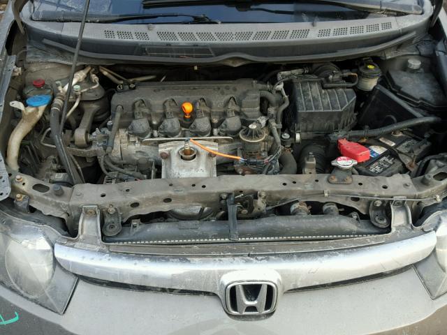 2HGFA15518H513851 - 2008 HONDA CIVIC LX GRAY photo 7