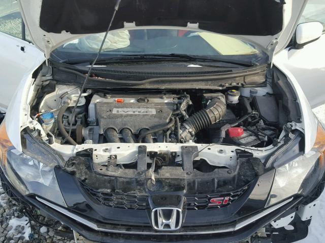 2HGFG4A53FH707123 - 2015 HONDA CIVIC SI WHITE photo 7